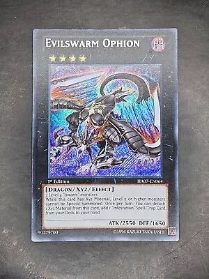 Evilswarm Ophion HA07-EN064 Secret Rare 1st LP! • $2.59