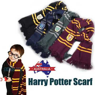 Harry Potter Scarf Costume Gryffindor Hufflepuff Ravenclaw Slytherin Adult Kids • $20.69