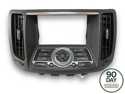 2007-2013 Infiniti G35 Radio Screen Display Control Panel Bezel W/ Air Vent Oem • $39.95