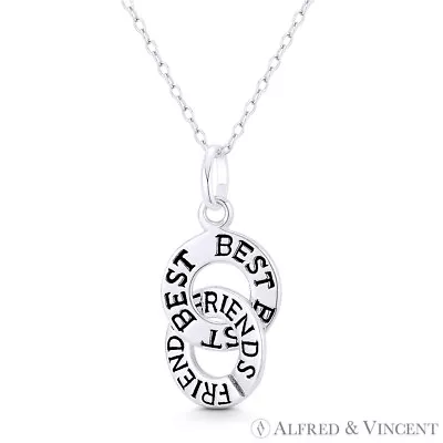 Heart Charm & I Love You To The Moon & Back Oxidized 925 Sterling Silver Pendant • $20.39