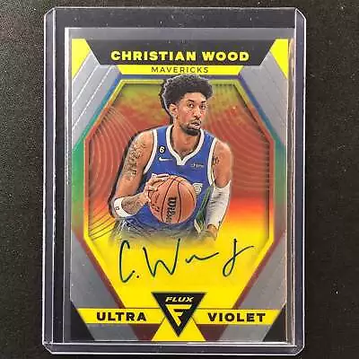 2022-23 Flux CHRISTIAN WOOD Ultraviolet Signatures Auto Base #CWD • $19.99