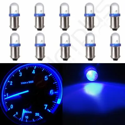 10X BA9S Xenon Blue LED Lamp Instrument Cluster Panel Dash Light Bulbs For Ford • $7.09