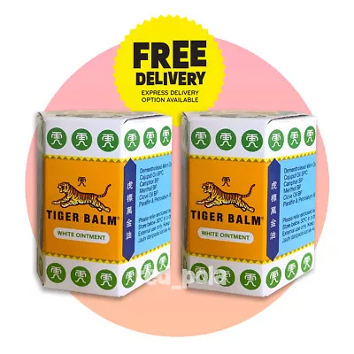 Tiger Balm 30g (White) Mild Strength Pain Relief Ointment Head Aches • $23.50