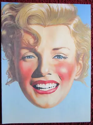 1979 Magazine Art Full Page ~ Marilyn Monroe 2-Sided MASK By Dennis Magdich • $7.99