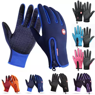 Warm Sports Waterproof Windproof Skiing UK Men's Women's Gloves Winter Ladies • £8.32