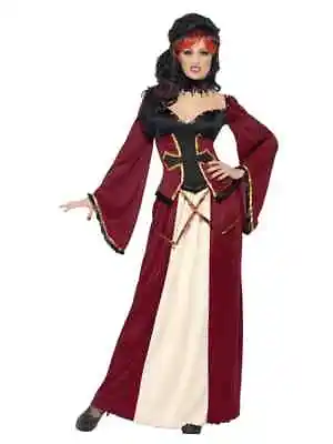 SMIFFYS Womens Gothic Vampiress Costume Small UK 8 TO 10 • £9.99