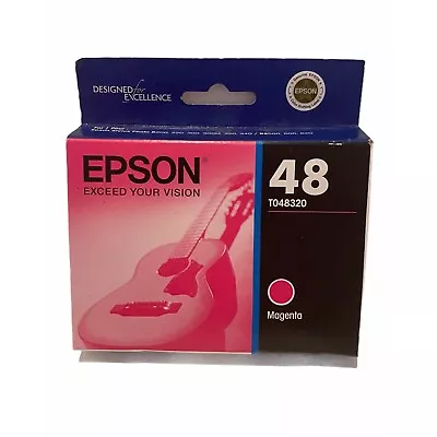 Epson 48 Magenta Laser Jet Ink Cartridge T048320 Unopened Expired • $14.47