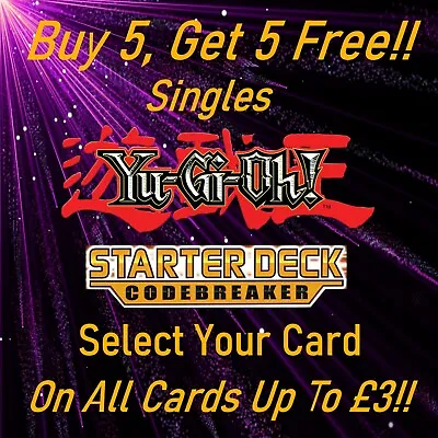 £0.99 • Buy Yu-Gi-Oh - Starter Deck: Codebreaker - YS18 - Select Your Card