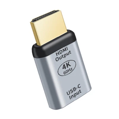 $15.69 • Buy USB 3.1 Gen 2 Connect USB-C Type C Female To HDMI 2.0 Male Adapter 4K@60HZ Video