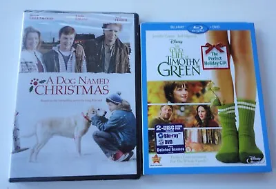 New Blu-Ray DVD Combo Disney The Odd Life Of Timothy Green A Dog Named Christmas • $15.99