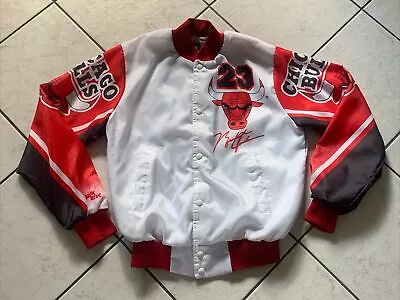 Vintage 1990s Michael Jordan Bulls Chalk Line Fanimation Jacket Size Adult Small • $90