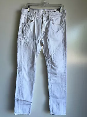 7 For All Mankind Jeans - White Paxtyn Skinny Slim- Men's Size 31x31 • $15.99