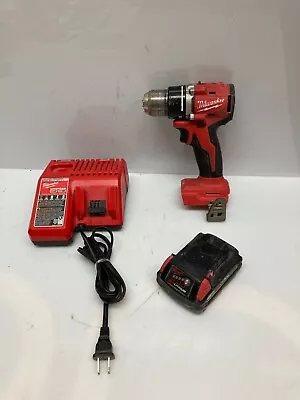 Milwaukee M18 Brushless 1/2  Drill Driver W/ Battery & Charger Model# 3601-20 • $100
