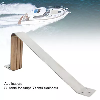 ・11‑1/4x5‑1/8in Teak Mast Steps Marine Grade Stainless Steel Mast Step For Ships • $20.62