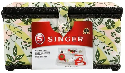 $38.99 • Buy Singer Large Sewing Basket Kit 127pcs-Nature's Floral