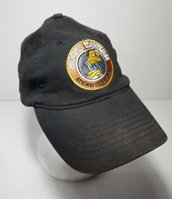 The Simpsons Baseball Cap Hat Moe's Tavern 2001 L/XL Black Vintage  • $25.76