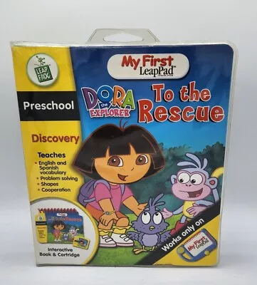 My First LeapPad Dora The Explorer To The Rescue Preschool Book And Cartridge  • $4.99