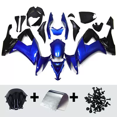 Black Blue Fairings Kit For Kawasaki ZX10R 2008 2009 2010 ZX-10R ABS Bodywork • $380.95