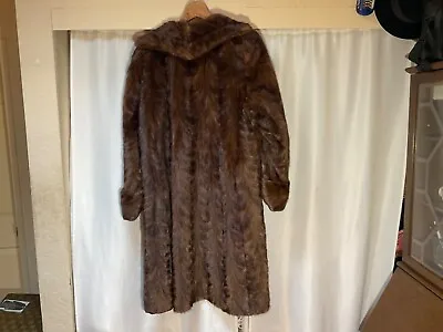 Vintage ALASKAN Custom Built FURS Brown MINK Coat  Regular Top To Bottom 40” • $125