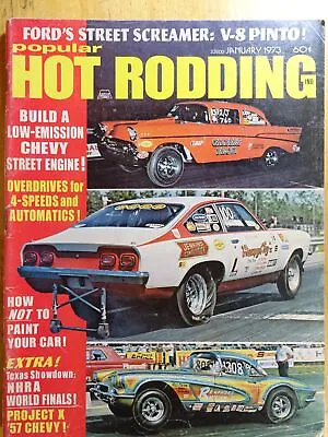 $3.99 • Buy Popular Hot Rodding Magazine January 1973 V8 Pinto, NHRA World Finals