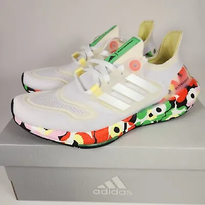 Adidas Ultraboost 22 X Marimekko Womens Size 6.5 Floral White Pink Poppy GZ5738 • $119.94
