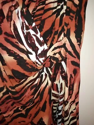 My Favorite Things Colleen Lopez Cheetah Print Wrap Dress- Size 1X • $16.99