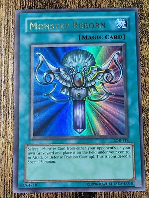 Yugioh Monster Reborn LOB-EN118 Ultra Rare Unlimited • $12.99