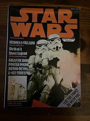 Vtg Star Wars-The Official Poster Monthly Magazine-Issue #1-Rough-Inspect Photos • $9.99