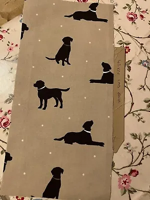 £2.30 • Buy Fabric Material Scrap Remnant Sewing Material Clarke Labrador Dog Rover 45x20cm