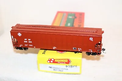 HO MDC Roundhouse #7835 AT&SF Santa Fe 54' FMC Cov Hopper #308204 Metal Wheels • $12.95