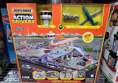 Matchbox Action Drivers Airport Adventure With ‘16 Camaro & Private Jet • $124.99