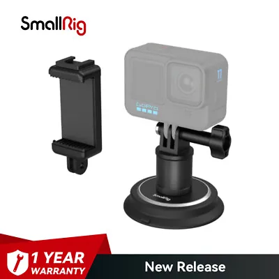 SMALLRIG 2-in-1 Magnetic Suction Cup Mount Powerful Camera Mount For Gopro 4347 • $32.90