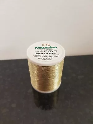 Madeira Metallic Machine Embroidery Thread - GOLD 2 - 1000M • £7.50