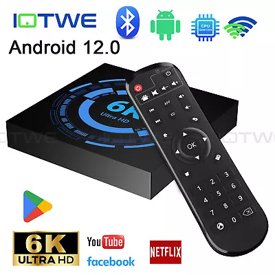 2024 T95 Android 12.0 Smart TV BOX WIFI6 6K HD 128GB 4GB Media Player Quad Core • $40.99