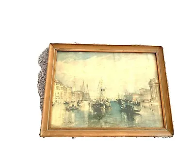 Framed Art Print The Grand Canel In Venice Italy By JMW TURNER #24339 15x11” • $81.51
