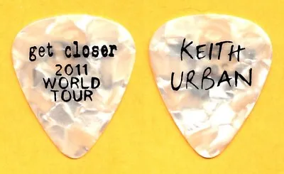 Keith Urban White Pearl Guitar Pick #2 - 2011 Get Closer Tour • £9.63