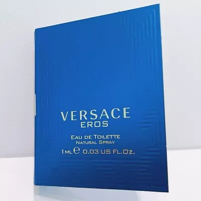 1 Samples Vials VERSACE EROS Cologne For Men 0.03 Oz 1 Ml Eau De Toilette Spray • $2.99