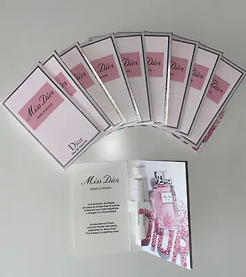 £12.90 • Buy 10x Miss Dior Rose N Roses Eau De Toilette 1ml Travel Size Sealed Package