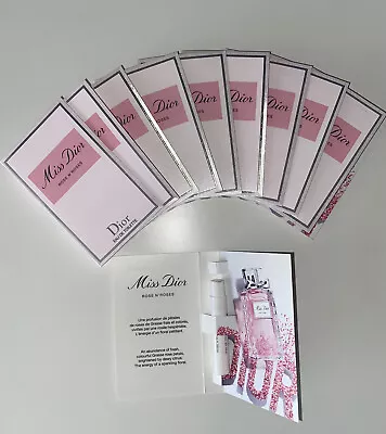 £12.90 • Buy 10x Miss Dior Rose N Roses Eau De Toilette 1ml Travel Size Sealed Package