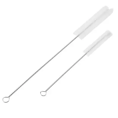 Stainless Steel Straw Cleaning Brush - Compact  Flexible Pipe Cleaner • £4.80