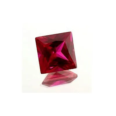 (2mm - 15mm) Princess/Square Shape AAA Lab Created Ruby  • $4.27