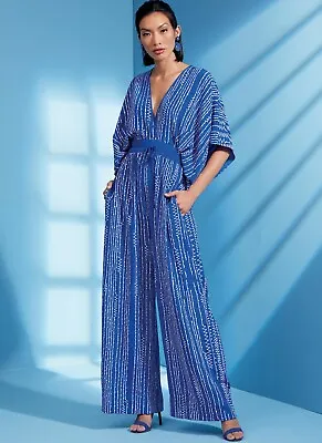 V1617 Vogue Sewing Pattern Misses Special Occasion Kimono Jumpsuit Zandra Rhodes • $13.95