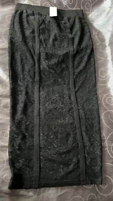 Gothic Steampunk Black  Lace Skirt With Under Shorts Sz 8 River Island Tags • £13