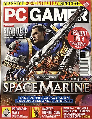 PC Gamer Magazine March 2023 Space Marine Issue 367 • $16.99