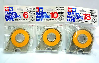 TAMIYA Masking Tape Dispenser 6mm 10mm 18mm / 3 Packs / Made In Japan • £13.50