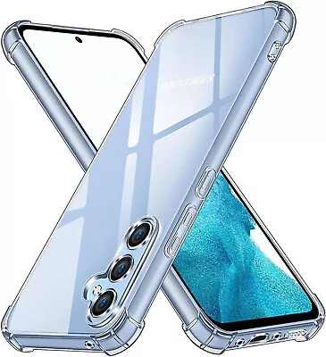 Clear Case For Samsung A15 A13 A14 A34 A54 5G Shockproof Silicone Phone Cover • £3.99