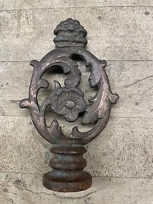 Tall 4 3/4” Antique Cast Iron Lamp Light Finial • $24