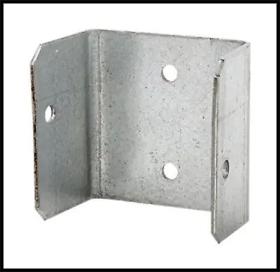 £6.70 • Buy 44mm & 50mm Fence Panel Clip Trellis Brackets Secure Galvanised Various Packs