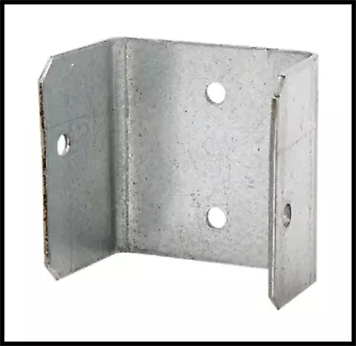 £4.95 • Buy Fence Panel Clip 44mm & 50mm Trellis Brackets Secure Galvanised Various Packs