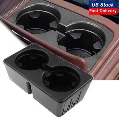 Black Dual Console Cup Holder For 2007-14 Chevy Silverado Tahoe GMC Sierra Yukon • $14.98